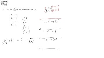 DSE maths core 2017 paper2 #35 complex number