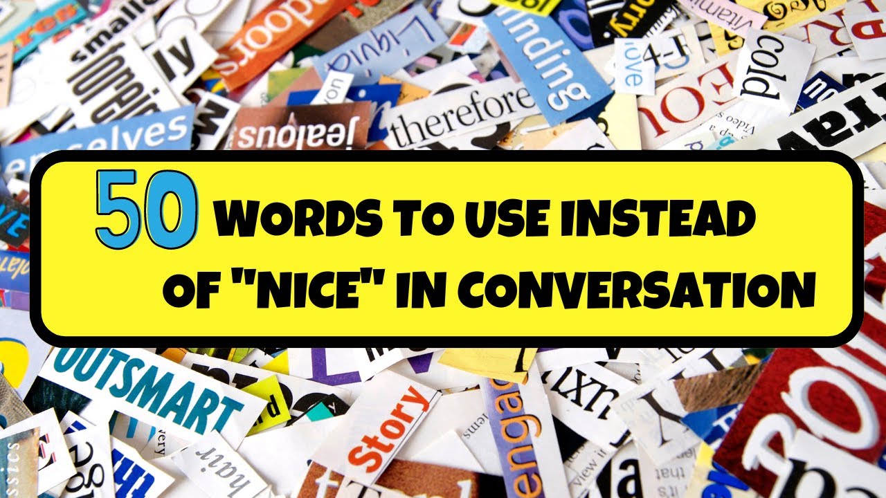Learn english vocabulary | 50 words instead of "nice"