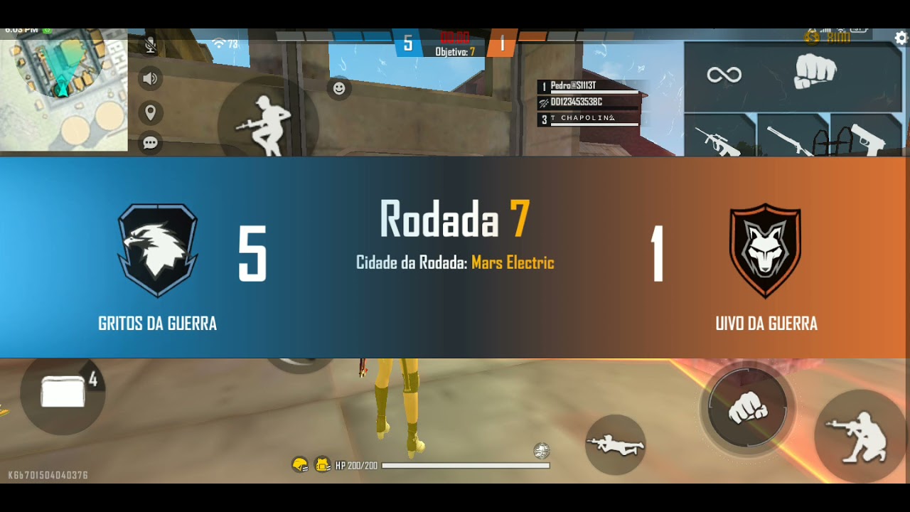 1 x 2 contra o NYBEER 04 free fire