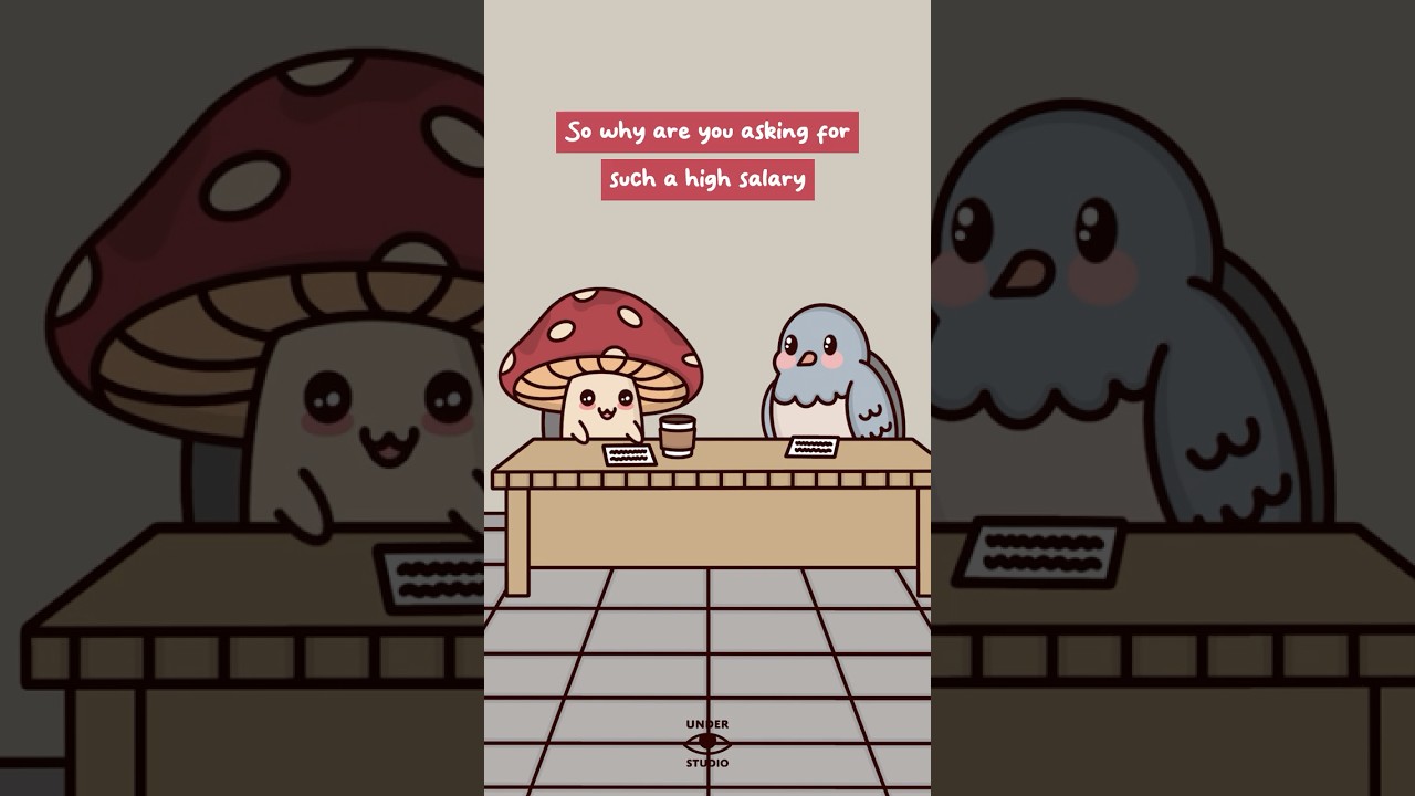 Job Interviews In 2026 💼 Mushie & Birdie | Office Animation Meme | Original Audio: Money Mike