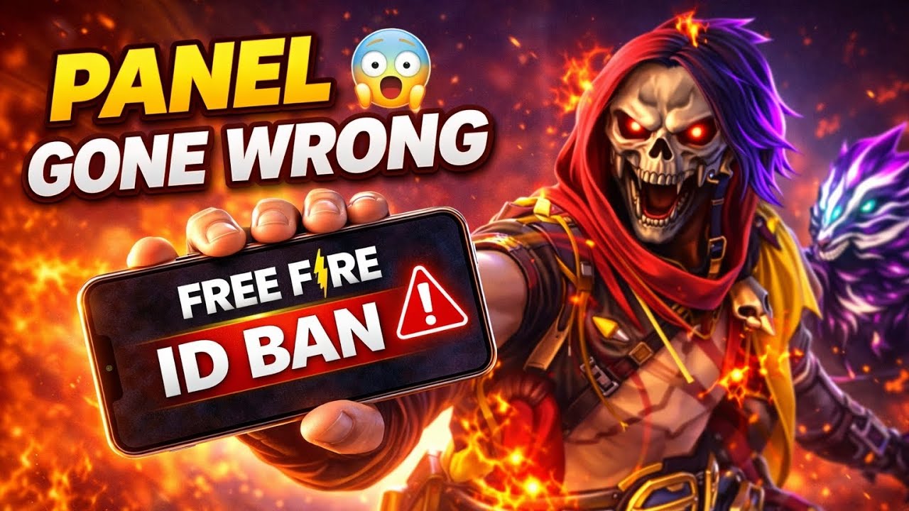 PANEL GONE WRONG 😱 | FREE FIRE ID BAN WARNING