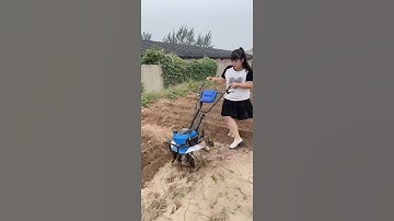 #Multifunctional gasoline engine, rotary tillage, weeding, ditching, leveling#viralvideo #trending