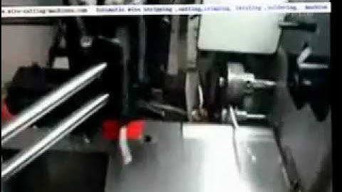 full automatic wire stipping cutting crimping solding machine http://www.cablecutting.net