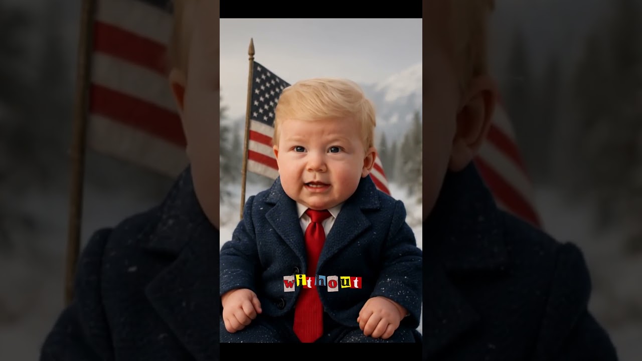 Baby Trump: “Meeting Putin in Alaska—Closest Without a Visa & The Salmon Loves Me!” 🍼🐟 