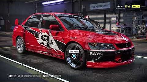 Easy Tutorial Building Tokyo Drift Mitsubishi Evo : NFS HEAT Gameplay