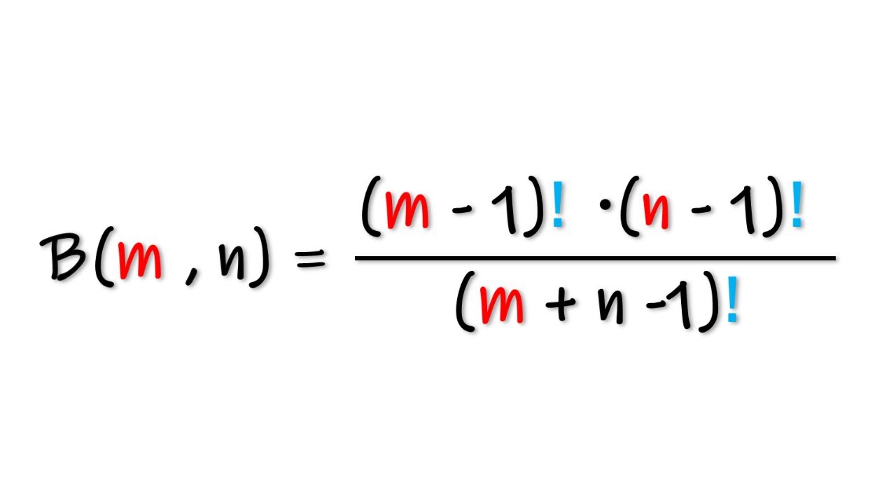 BETA FUNCTION | example 2 | alternative form - YouTube