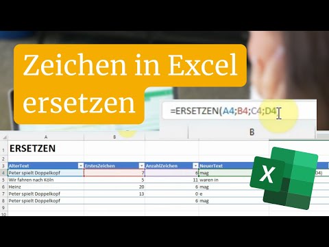 ERSETZEN Funktion in Excel: Ziffern, Buchstaben und Zeichen in Excel Zellen einfach ersetzen