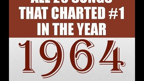 𝐀𝐥𝐥 𝟐𝟑 𝐒𝐨𝐧𝐠𝐬 𝐓𝐡𝐚𝐭 𝐂𝐡𝐚𝐫𝐭𝐞𝐝 #𝟏 𝐢𝐧 𝟏𝟗𝟔𝟒 - 𝐏𝐚𝐫𝐭 𝐎𝐧𝐞 - see listing in contents - stereo & stereo mixes