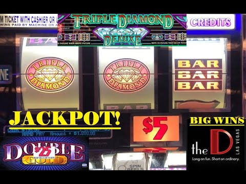 OLD SCHOOL HIGH LIMIT CASINO SLOTS: $25 DOUBLE GOLD + TRIPLE DIAMOND DELUXE  SLOT PLAY! HUGE WINS!!!