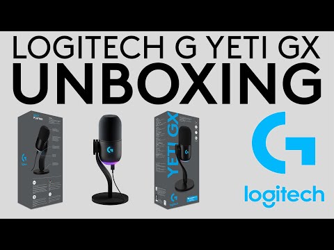 Logitech G Yeti GX Microphone UNBOXING 