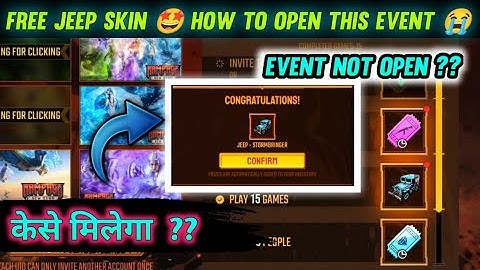 I GOT FREE JEEP SKIN IN ROAD TO NEW DAWN EVENT 🤩|  EVENT PROBLEM 😭| EVENT HASN