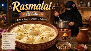Creamy Rasmalai Recipe | Soft & Juicy Rasmalai | Pakistani Desi Dessert  screenshot 3