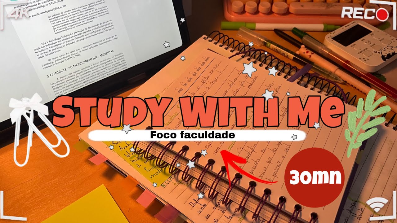Study With Me 🌱✨( Foco total FACULDADE) #study 
