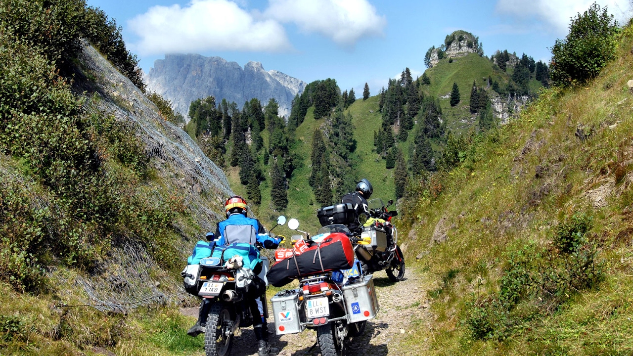 Vom Passo Della Forcella zum Forcella Ielma mit der Africa Twin 2016