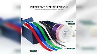 Overview: Solid Color Double Faced Black Satin Ribbon 3/8" X 50 Yards Ribbons Use for Bows Bouqu... screenshot 4