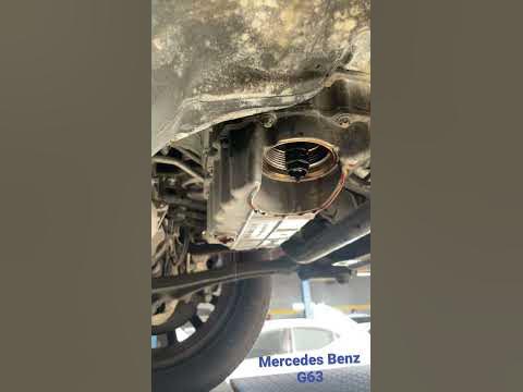 Engine oil filter removing Mercedes Benz-G63 #g63 - YouTube