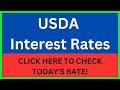 What are the USDA Interest Rates in AZ, CA, NV, UT