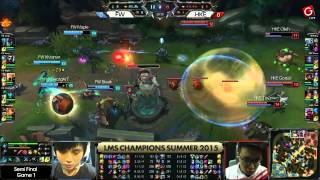 LMS Summer 2015 Semi Final HKE VS FW Game 1 Highlight