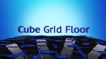 Cinema 4d cube grid floor animation