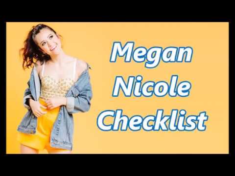 Checklist - Megan Nicole (Lyrics)