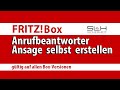 Fritzbox anrufbeantworter mit eigener ansage