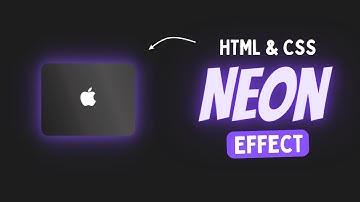 Neon Effect HTML CSS3 Card || Glowing Card in HTML CSS