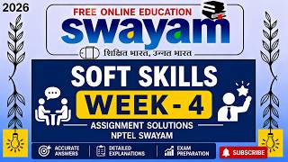 Soft Skills Week 4 Assignment Solutions 2026 | NPTEL SWAYAM | Week 4 Answers