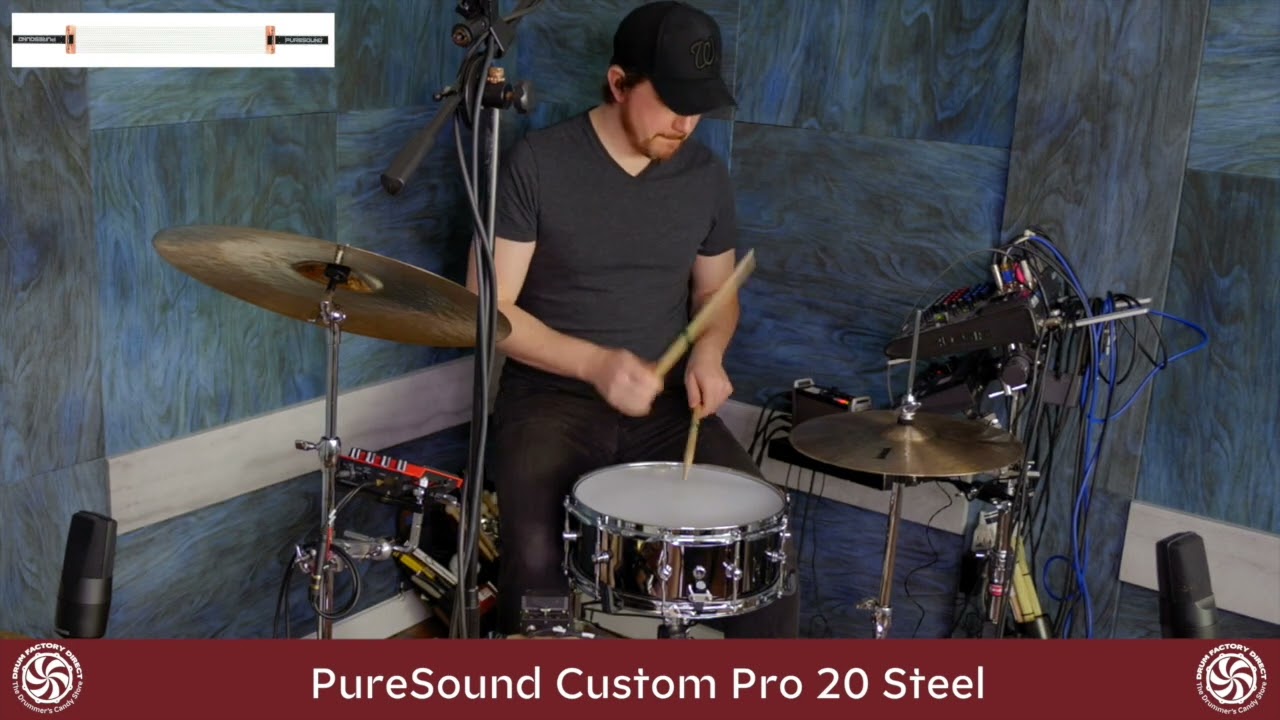 PureSound Custom Pro 20 Steel Snare Wires Demo