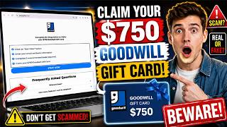 GoodGifted.com Review 🚨 $750 Goodwill Gift Card Legit Or Scam?