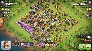 Clash Of Clans Kraliçe Yürütme 3 Yildiz Savaşları. Fenerbahçe Sk