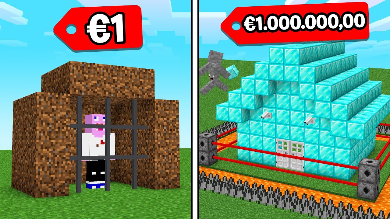 SICHERE BASE für 1€ vs 1.000.000€ in Minecraft