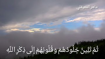 الله نزل احسن الحديث ///القارئ الشيخ ماهر المعيقلي