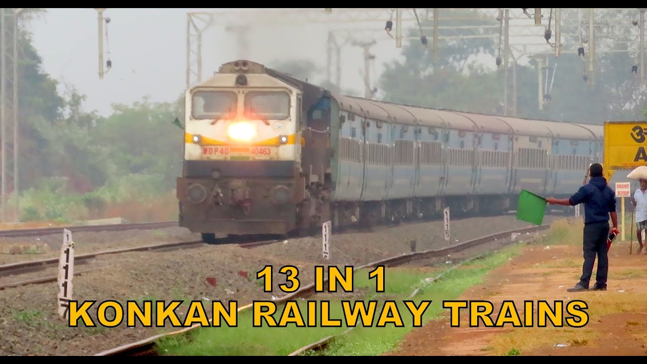 One Awesome Day with Konkan Railway Trains [13 in 1] : Rajdhani + Tejas + Jan Shatabdi + Many more