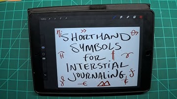 POCKET NOTEBOOK TOUR: stenosymbolen voor snel tussentijds dagboekschrijven