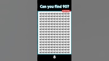Find 90!! #quiz #odd #math #iq #numbersgame #speed #shorts