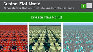 How To Make Custom Super Flat Worlds On Minecraft Bedrock! (void world & single biome worlds)