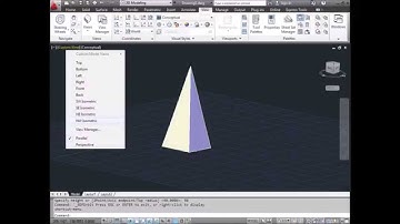 AutoCAD Tutorial How To Make Solid Pyramid
