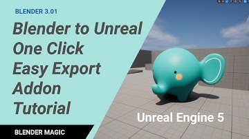 Blender to Unreal Export Addon Tutorial Onc Click Easy Export Unreal Engine UE5 Send2UE