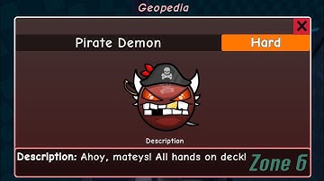 How to get PIRATE DEMON in FIND THE GEOMETRY DASH Difficulties Roblox Zone 6