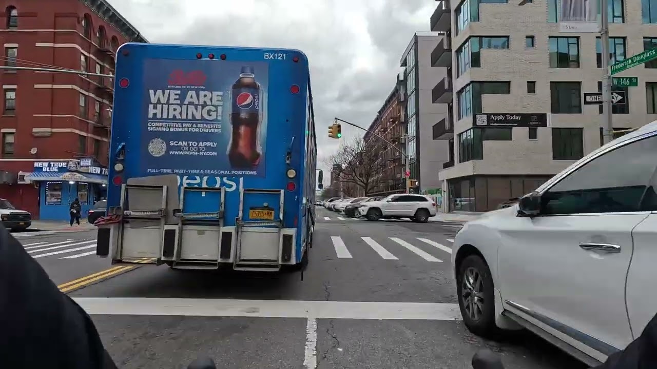 [4K] Manhattan Cycling Frederick Douglas Blvd 4K