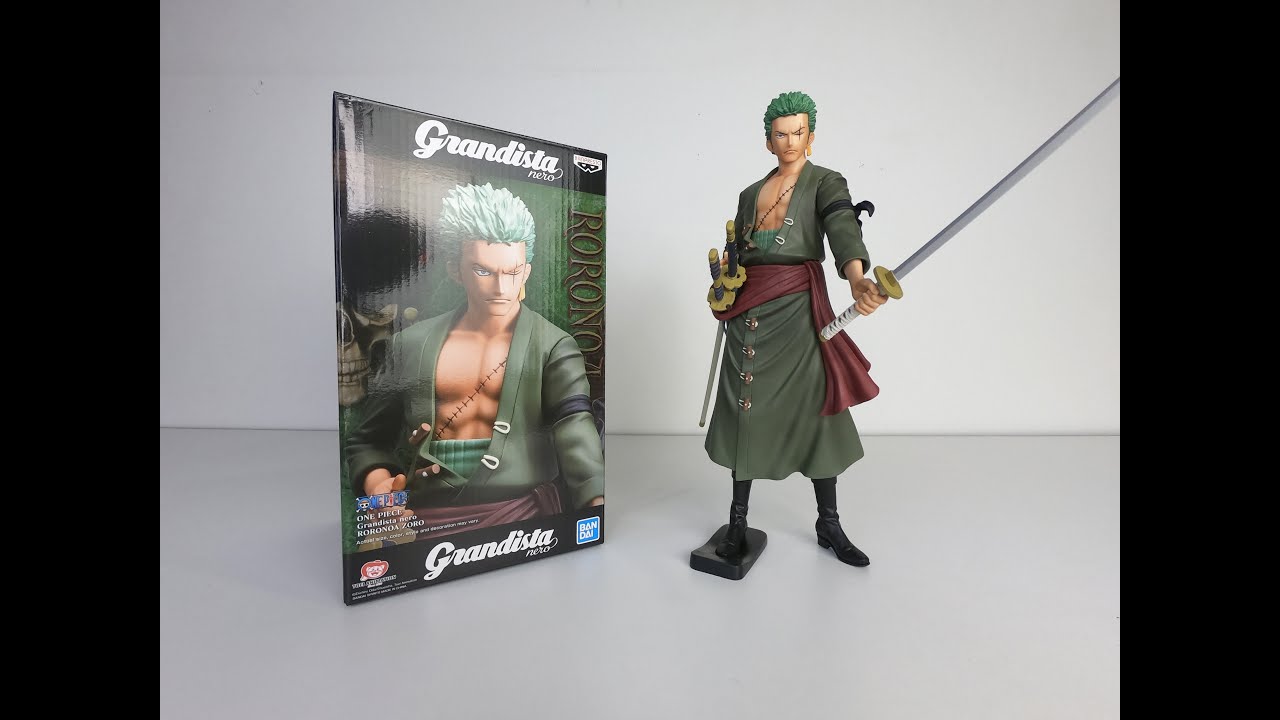 Unboxing Review One Piece Grandista Nero Roronoa Zoro 554 Youtube