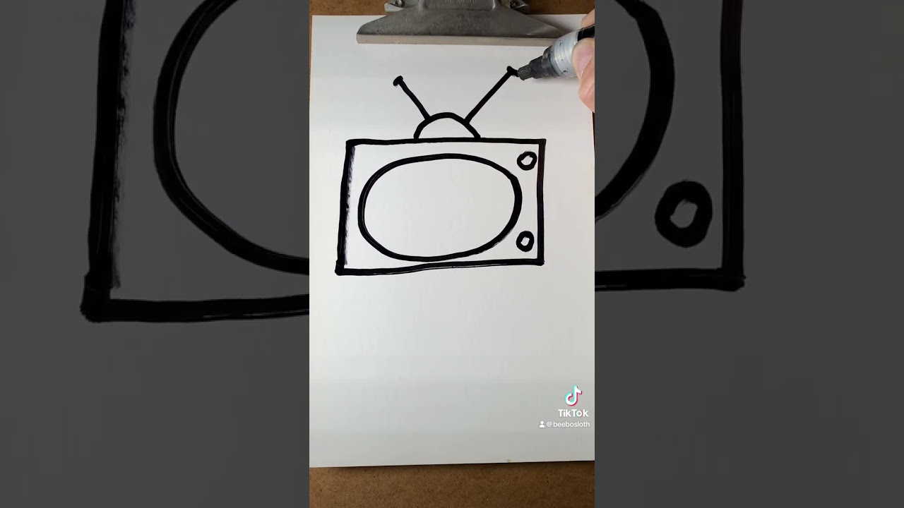 How to Draw an Old TV