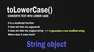 JavaScript Grandmaster 1414 Introduction to the toLowerCase function