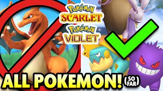 ALL RETURNING POKEMON LEAKS for Pokemon Scarlet and Violet POKEDEX Update!  : r/PromoteGamingVideos
