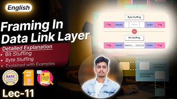 Framing In Data Link Layer | Bit Stuffing & Byte Stuffing  | English