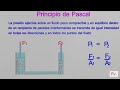 Principio de Pascal | Física de fluido |Conceptos de hidráulica.