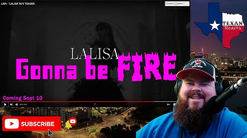 BLACKPINK LISA - First Single Album LALISA M/V Trailer - Texan Reacts