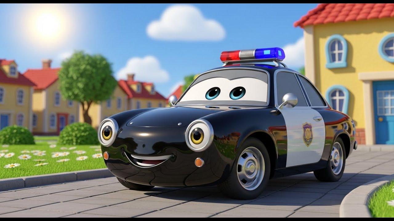 Police Car Song for Kids 🚓 Beep Beep! Rescue Vehicles & Sirens | Toddler Learning & Nursery Rhymes