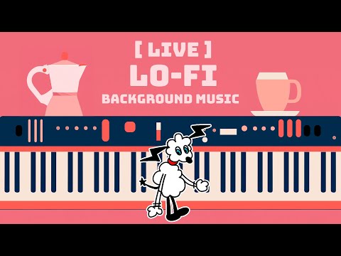 【LIVE】LoFi Hip Hop Chill Piano BGM 勉強 集中 記憶力 作業用 ピアノ Work Study Beats Relax Music 夜 Night カフェ Cafe
