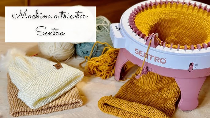 Sentro Knitting Machine Review 🎁 Unboxing 👒 How to Knit a Hat ✨ Sentro 40  Needle 